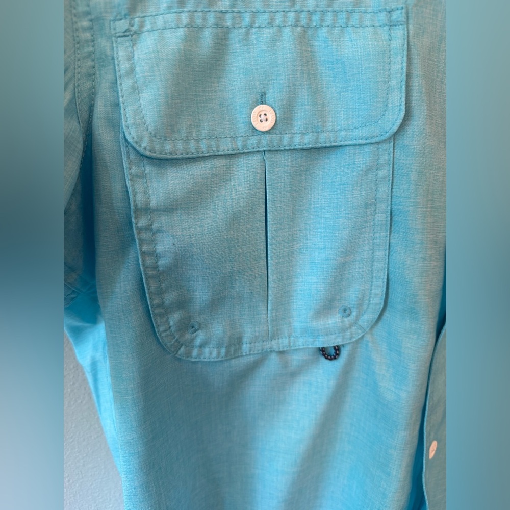IZOD MENS SURFSIDE BEACH WOVEN SHORT SLEEVE BUTTON DOWN SHIRT SMALL NWOT - Picture 8 of 12